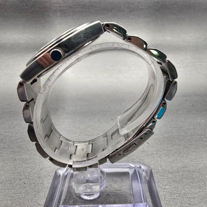 Citizen Wicca Watch Women 30mm Purple Dial Silver Daydate 6329-L19508 New Batt6