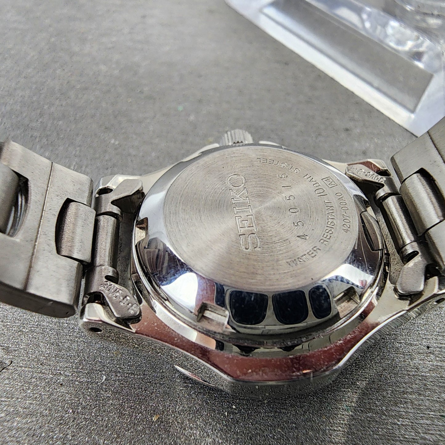 Seiko 5 Sports Watch Women 27mm Black Dial Stainless Steel Daydate Round Runs9