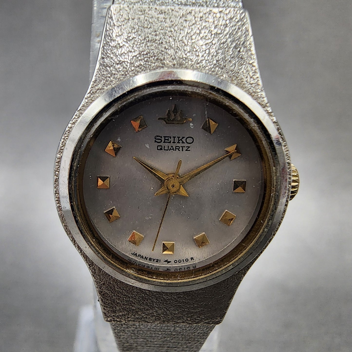Seiko Watch Women 20mm Silver Dial Silver Tone Round 8Y210010  New Battery1
