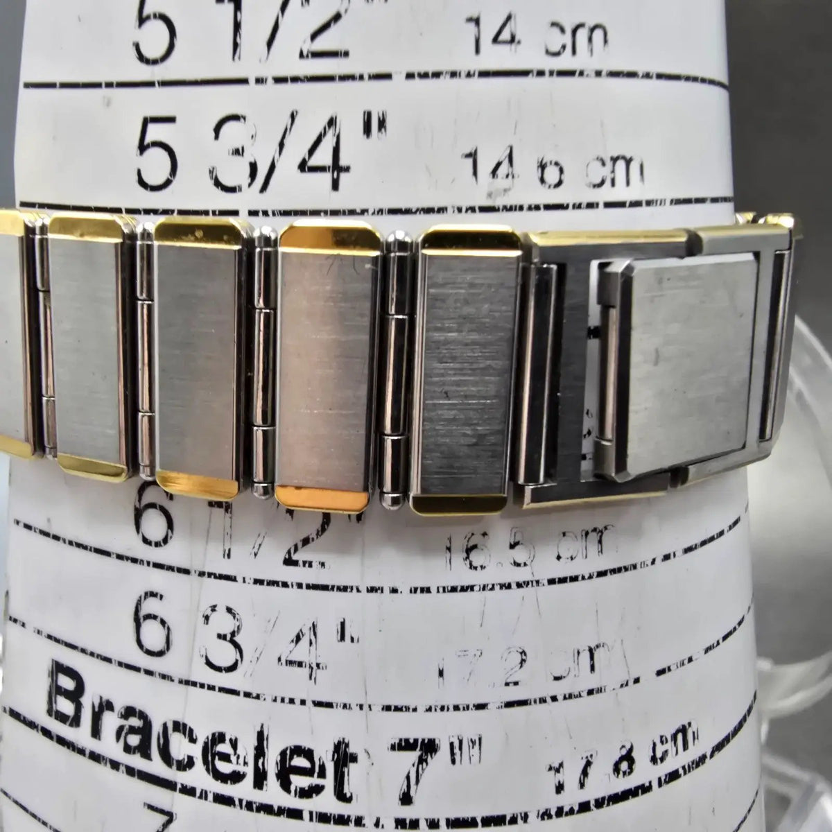 Seiko Tank Watch Men 25mm Silver Dial Two Tone Octagon 9020-5410 VTG PARTS11