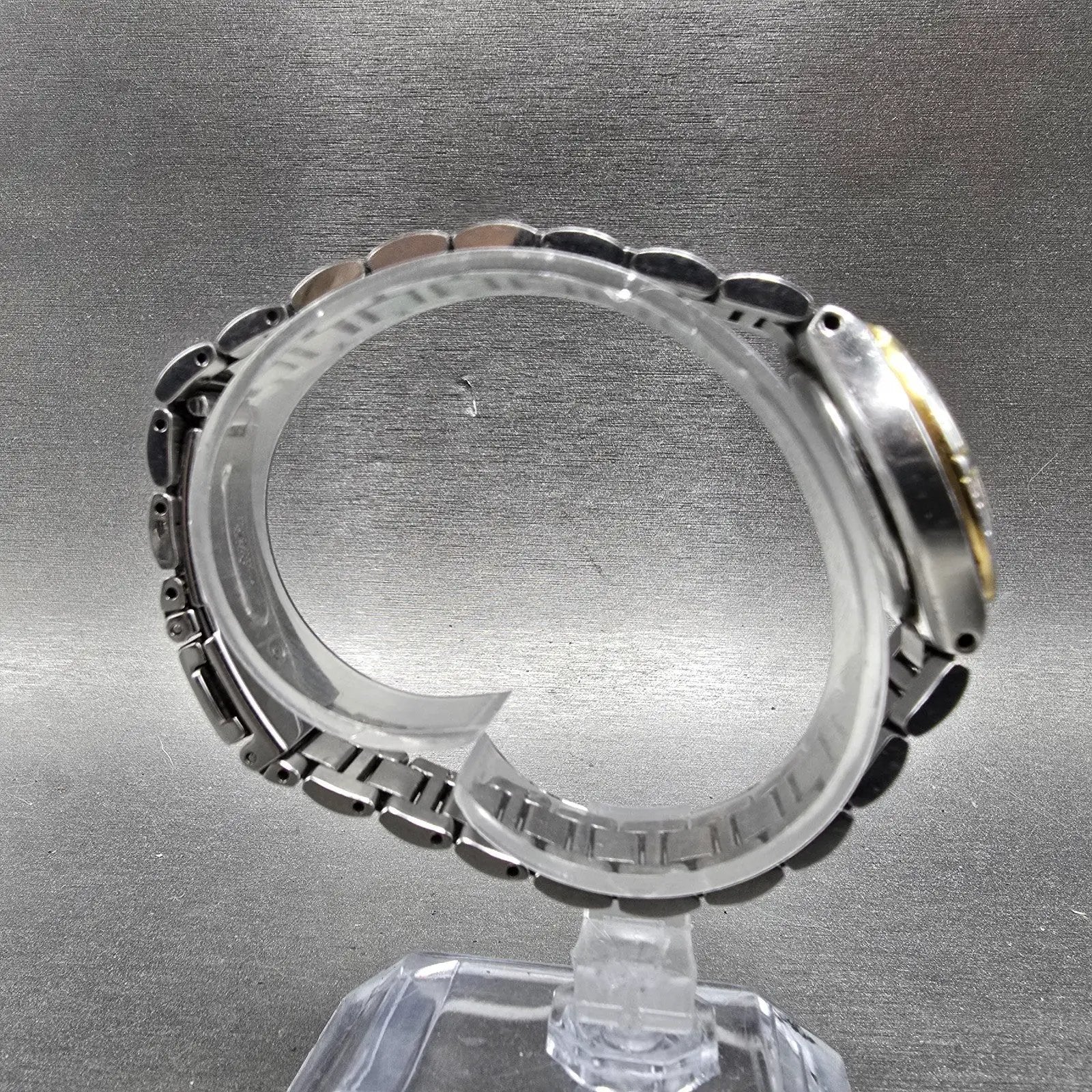 Citizen Eco-Drive Watch Women 27mm MOP Dial Two Tone Gemmed E011-S044235 Works K9