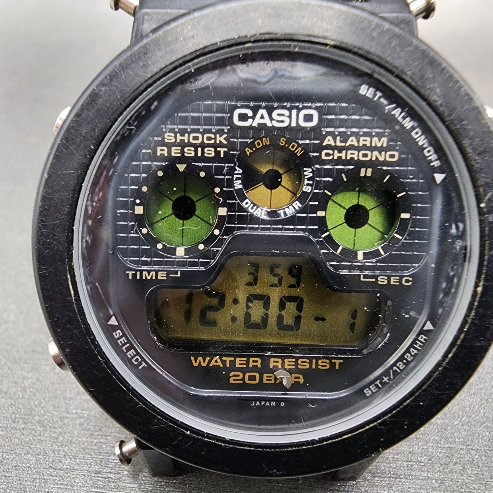Casio GShock DW5900 Watch Men 39mm Digital Black Tone Round READ!! New battery1