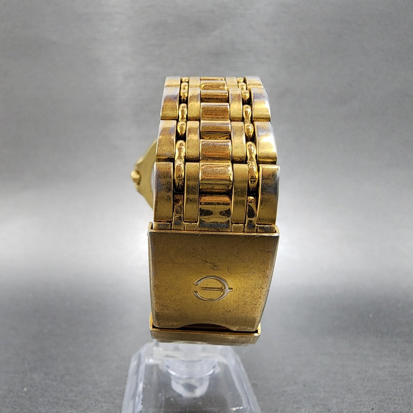 Elgin Watch Men 38mm Black Dial Gold Tone Date Round FCM004-017 New Battery