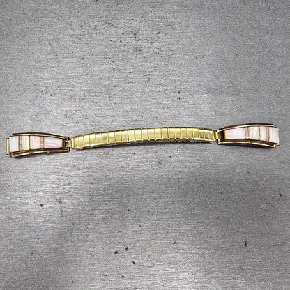 Navajo Sterling Silver Watch Band Tips 9mm Moonstone 1/20 12K SF  Vintage0