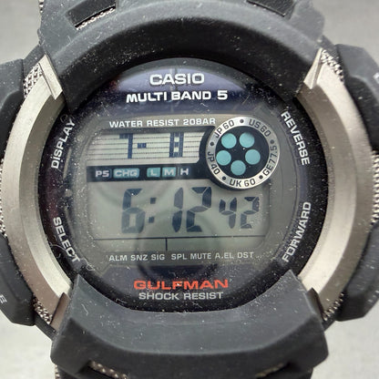 Casio G-Shock Gulfman GW-9100 Watch Men 46mm Digital Black Solar  Atomic Works1