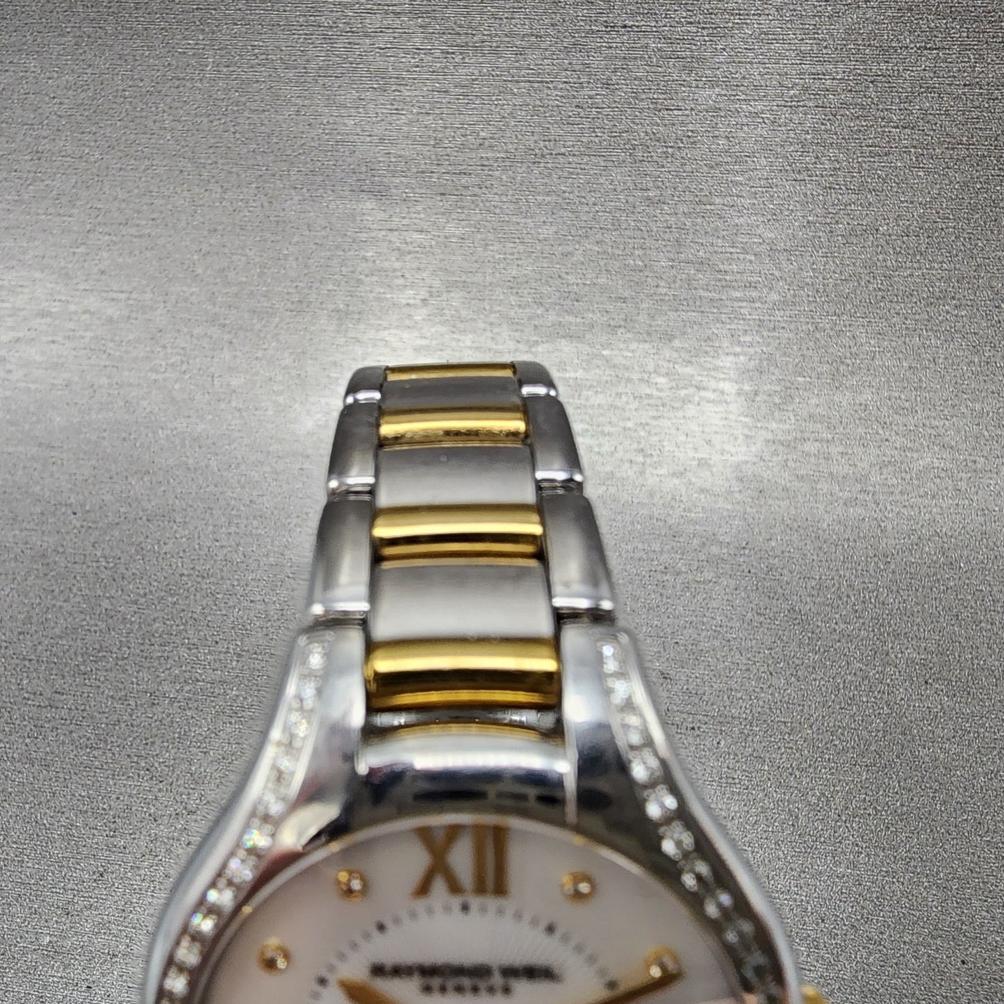 Raymond Weil Noemia Watch Women 32mm MOP Dial Steel Diamond Bezel 5132 New Batt