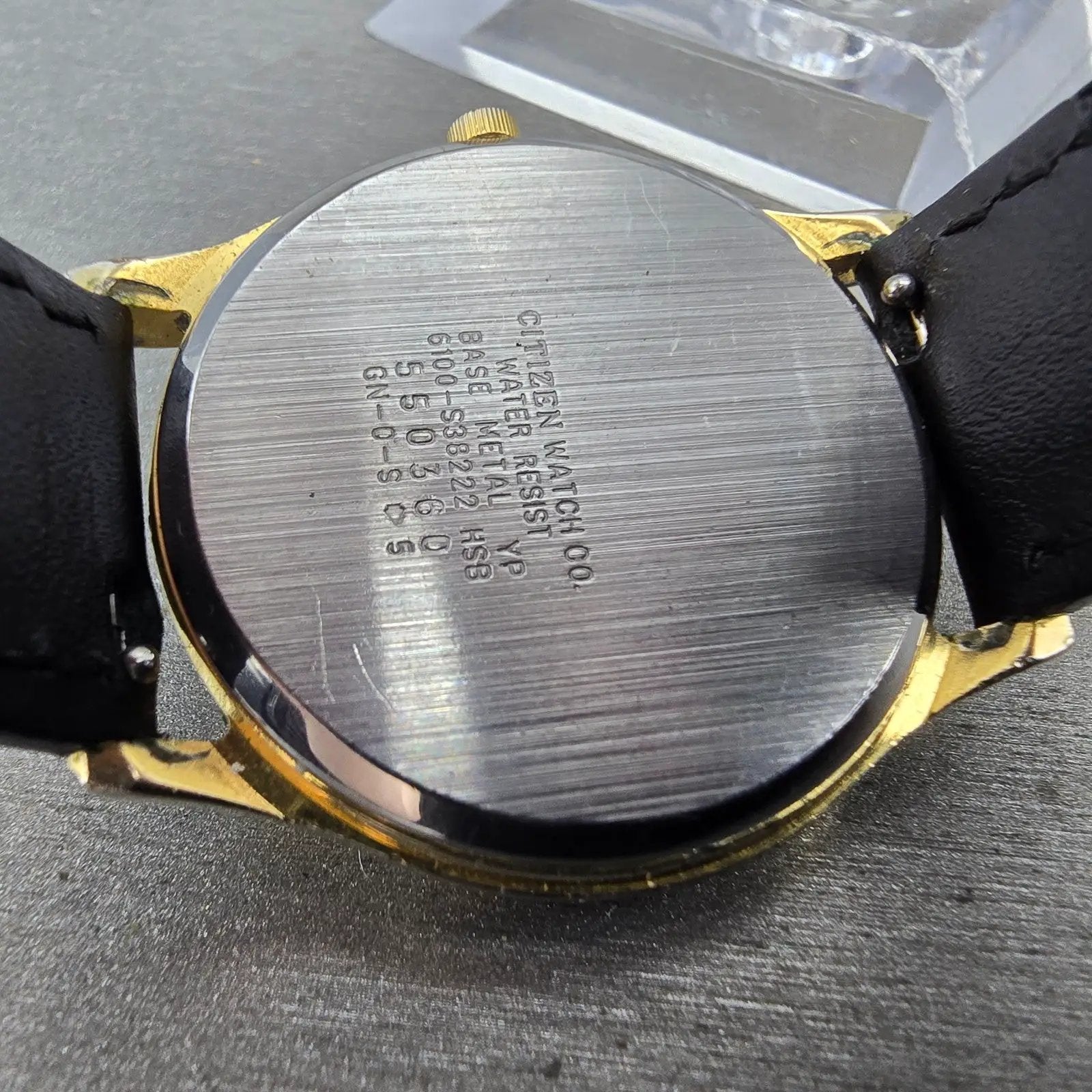 Citizen Watch Men 34mm Champagne Dial Gold Tone Daydate 6100-S38222 New Battery9