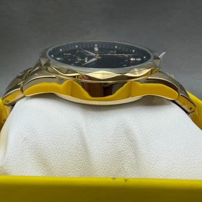 Invicta Specialty Watch Men 41mm Black Dial Gold Tone Round 69019 Bracelet3