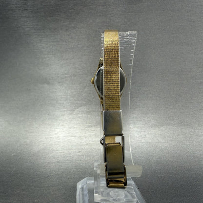 Seiko Watch Women 17mm Champagne Dial Gold Tone Round 5421-0039 New Battery XF7