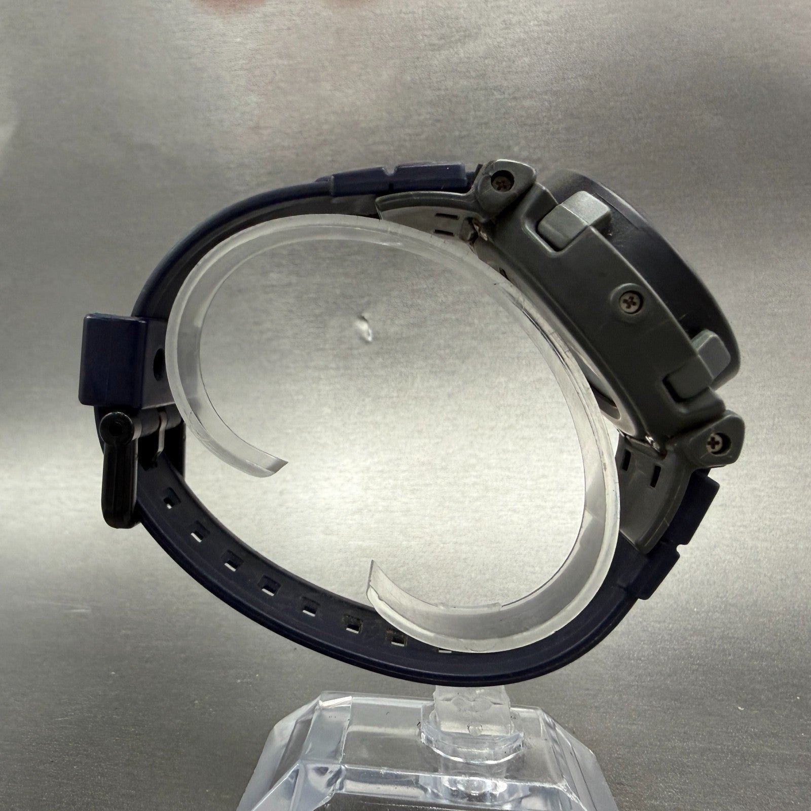 Casio G-Shock AW-510 Watch Men 47mm Black Blue Analog Digital Alarm Chrono PARTS9