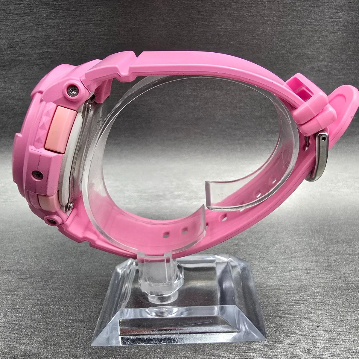 Casio Baby-G BGA-131 Watch Women 43mm Pink Chrono Alarm Round New Battery6