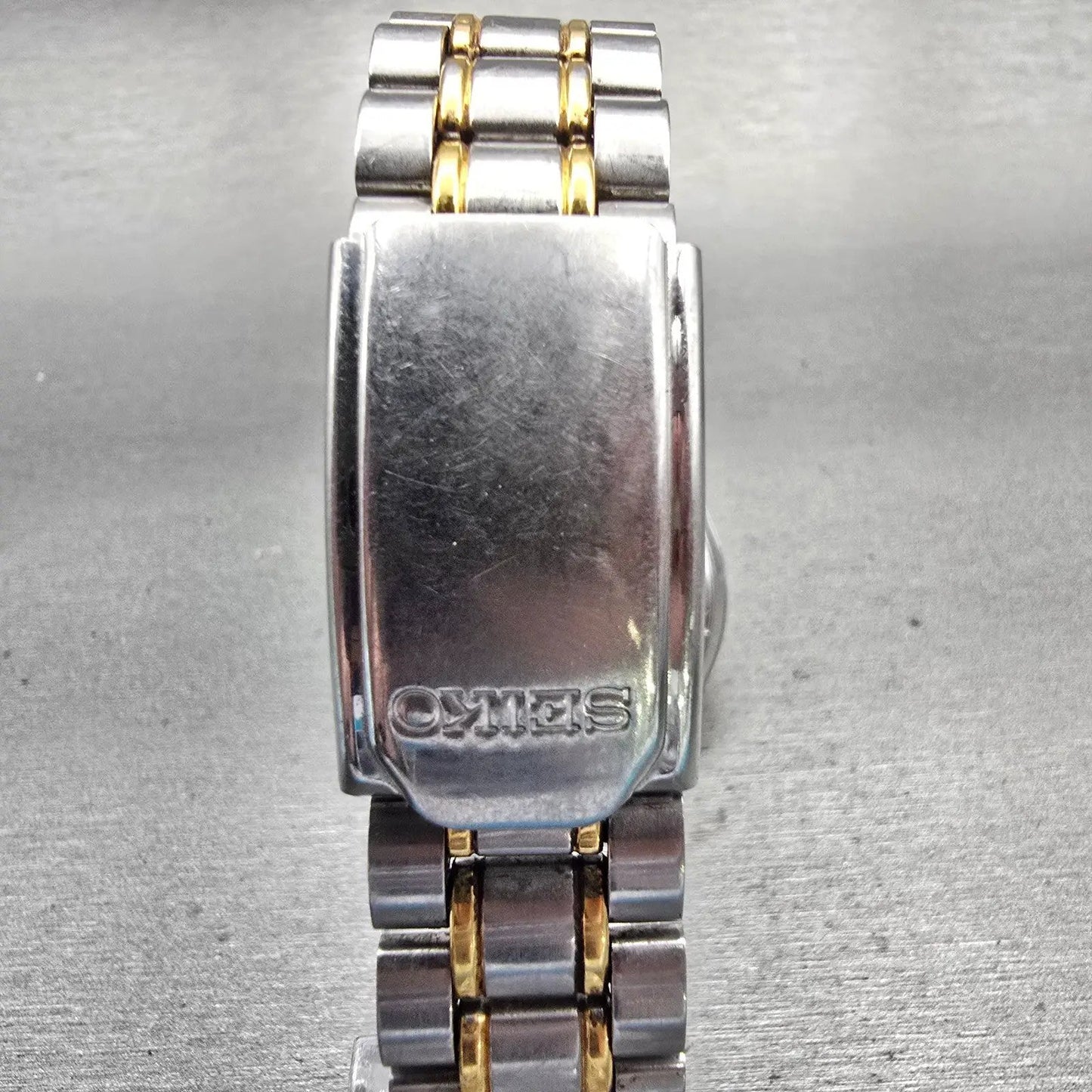 Seiko Sports 50 Watch Men 36mm Black Dial Two Tone Daydate 7N43-9A00 New Battery7