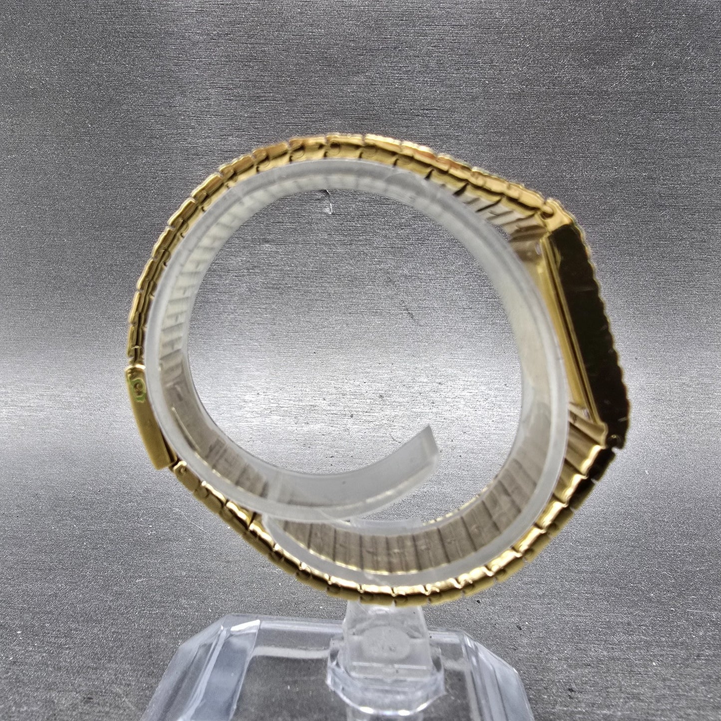 Raymond Weil Tank Watch Women 18mm Silver Dial Two Tone Gold Plated 8057 New Bat8