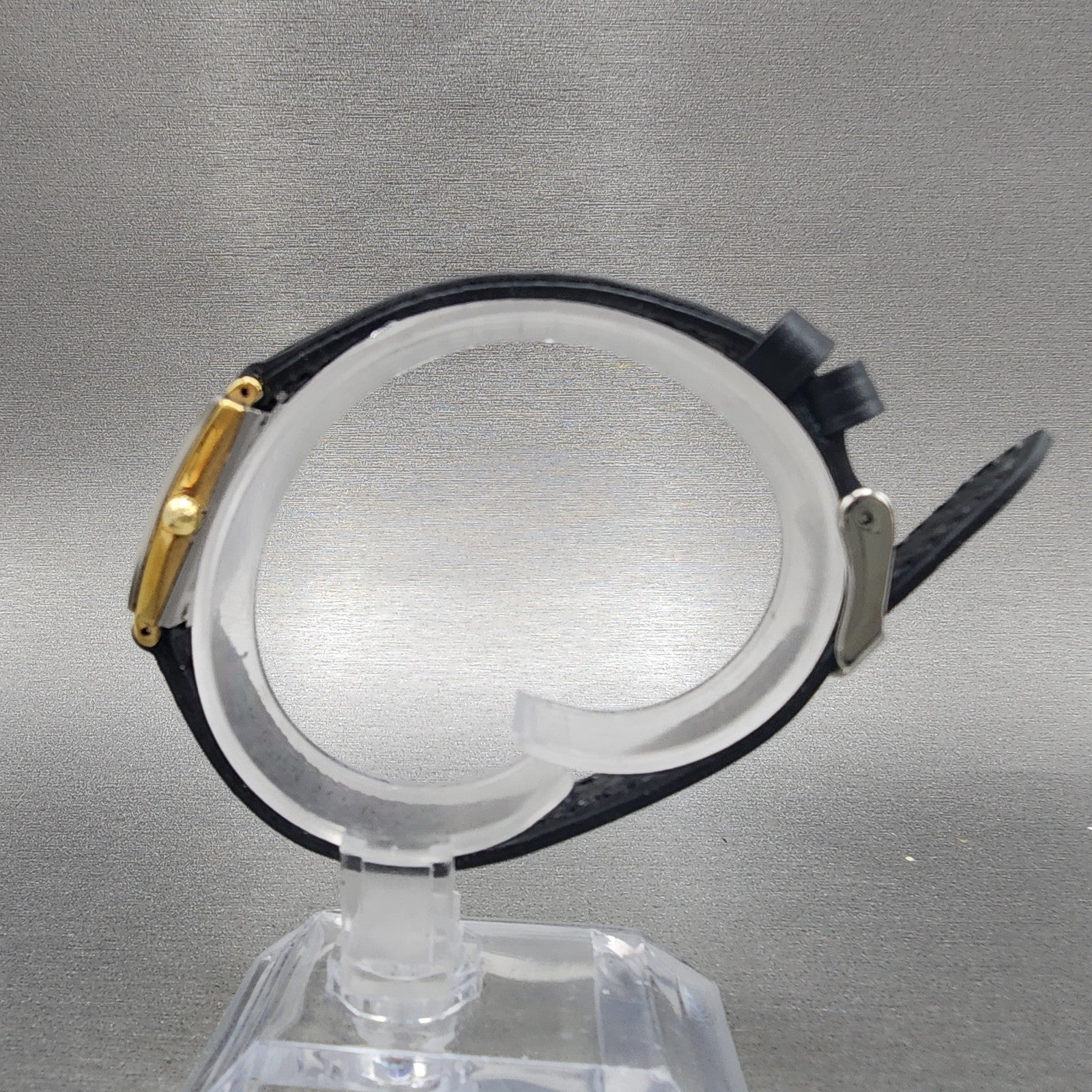 Rado Jubile Tank Watch Women 18mm Black Dial Gold Tone 153.3602.2 New Battery6