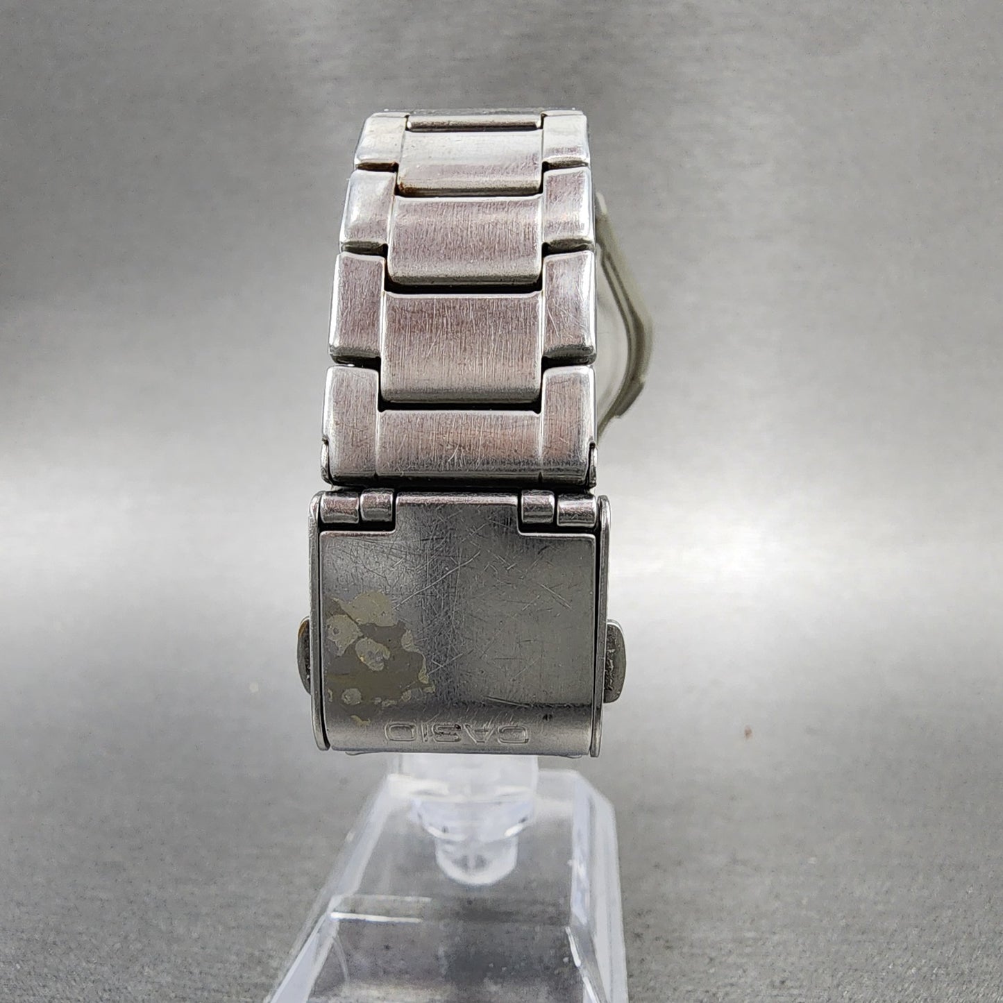 Casio Wave Ceptor Solar Watch Men 41mm White Dial Analog Digital Steel Runs7