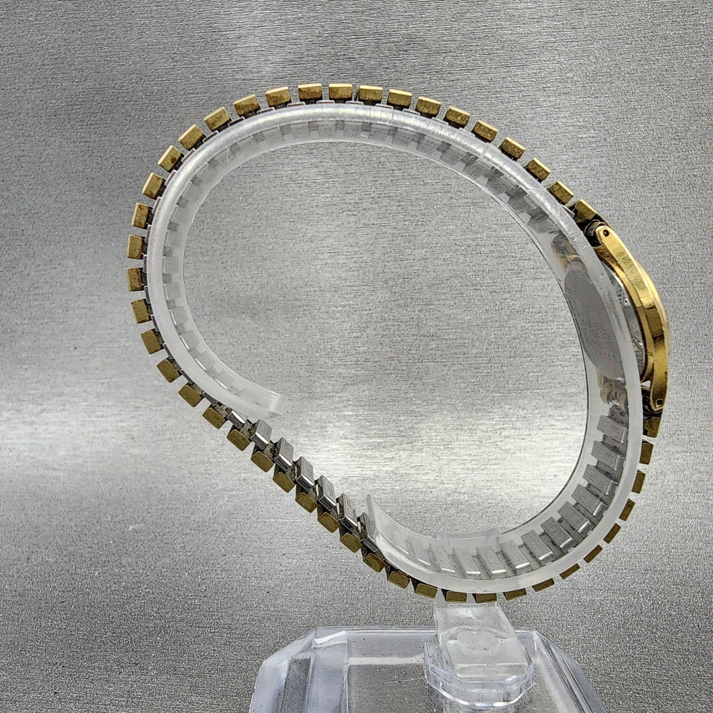 Seiko Watch Women 21mm Gold Dial Gold Tone Round 2C200369 New Battery Vintage8