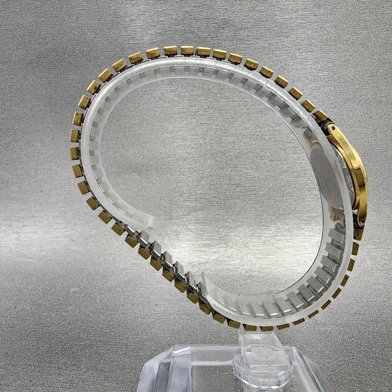 Seiko Watch Women 21mm Gold Dial Gold Tone Round 2C200369 New Battery Vintage8