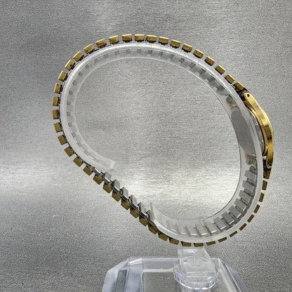 Seiko Watch Women 21mm Gold Dial Gold Tone Round 2C200369 New Battery Vintage8