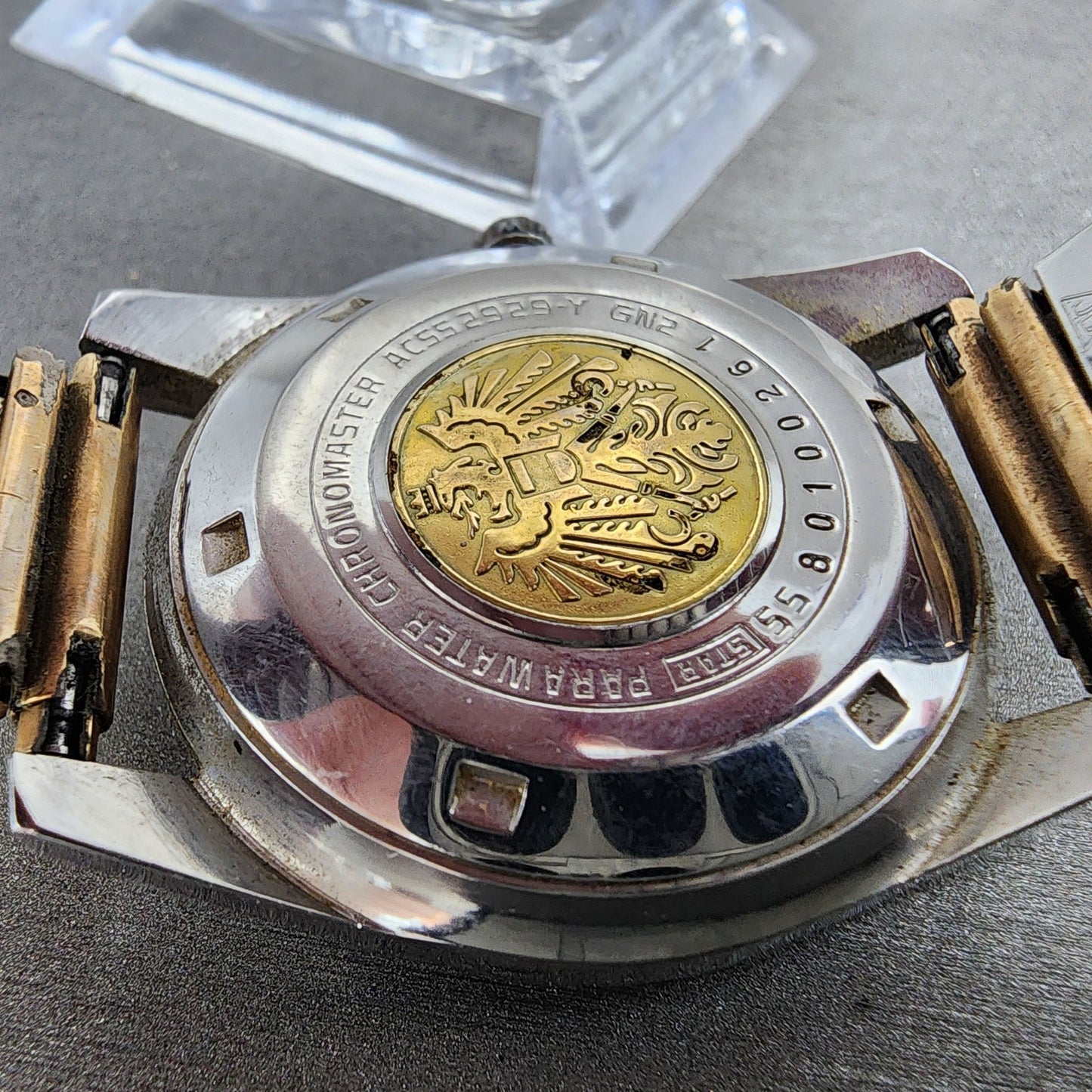 Citizen Chronomaster Watch Men 36mm White Dial Silver Tone Daydate 33 J PARTS10