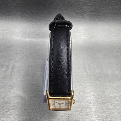 Seiko Tank Watch Women 18mm White Dial Gold Tone Rectangle 1N01-5A40 New Battery4