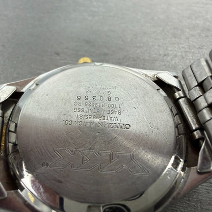 Citizen CQ President Watch Men 36mm Champagne Dial Two Tone Daydate Round NewBat9