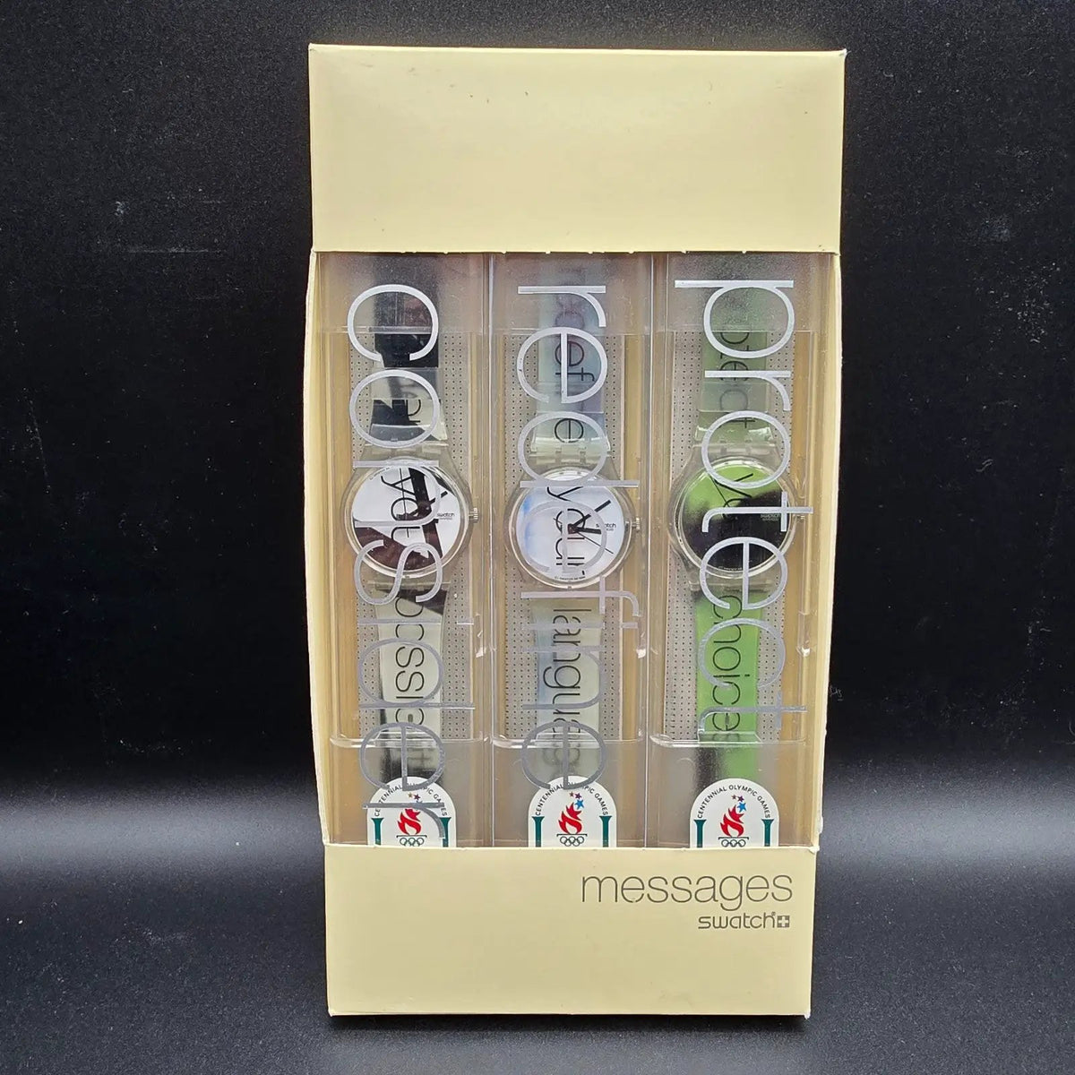Swatch Messages Limited Set Watch Men 34mm GK226 GK227 GK228 New Battery NOS0