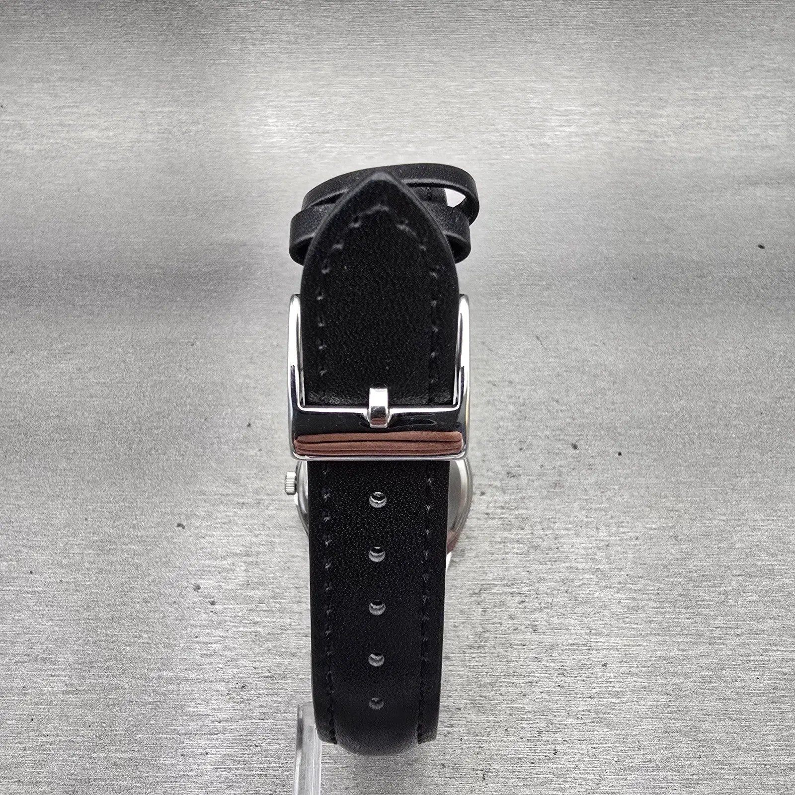 Seiko Alba Watch Men 34mm Luminous Dial Silver Tone Round V601-0EL0 New Battery7
