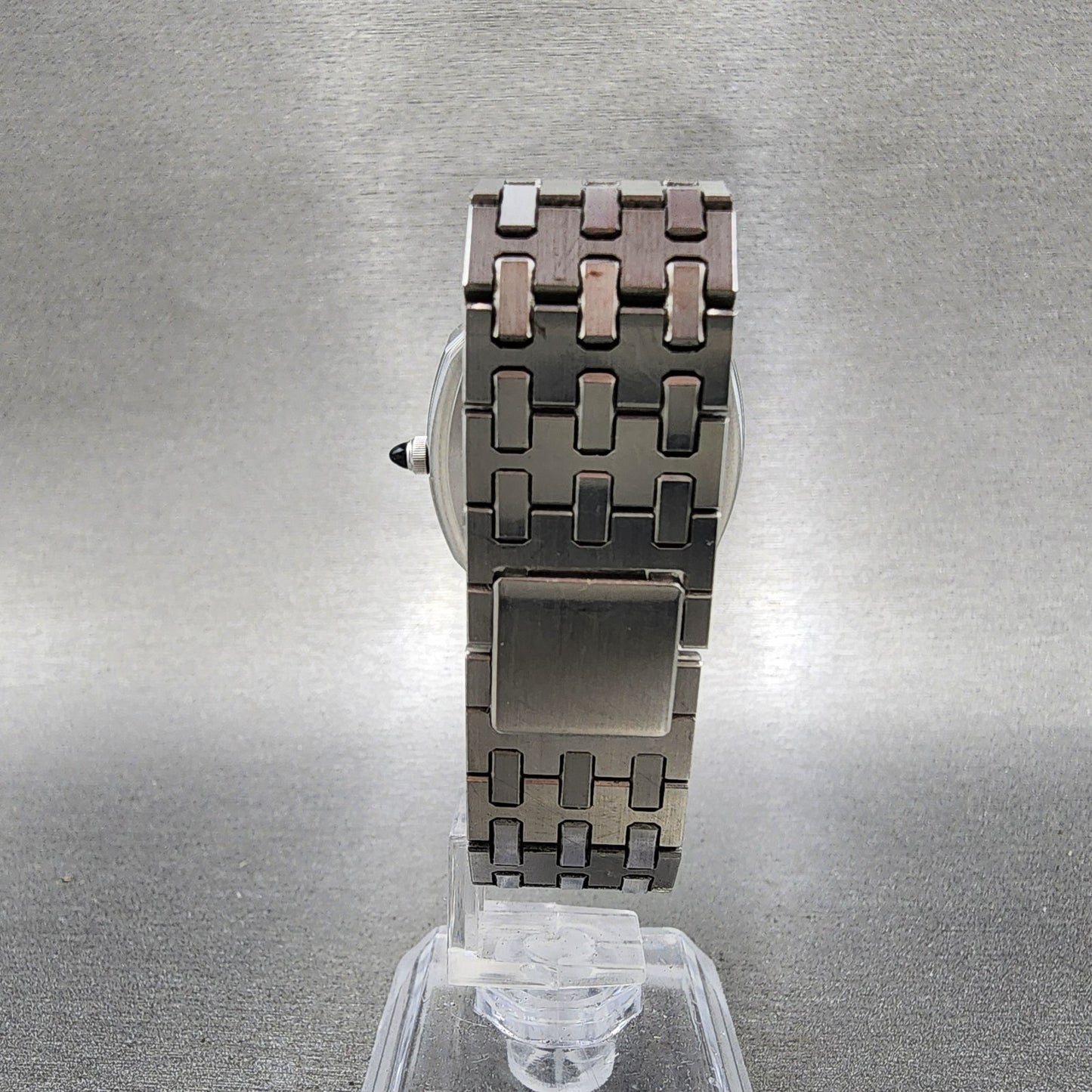 Seiko Watch Men 32mm Silver Dial Silver Tone Date 58555010 New Battery8