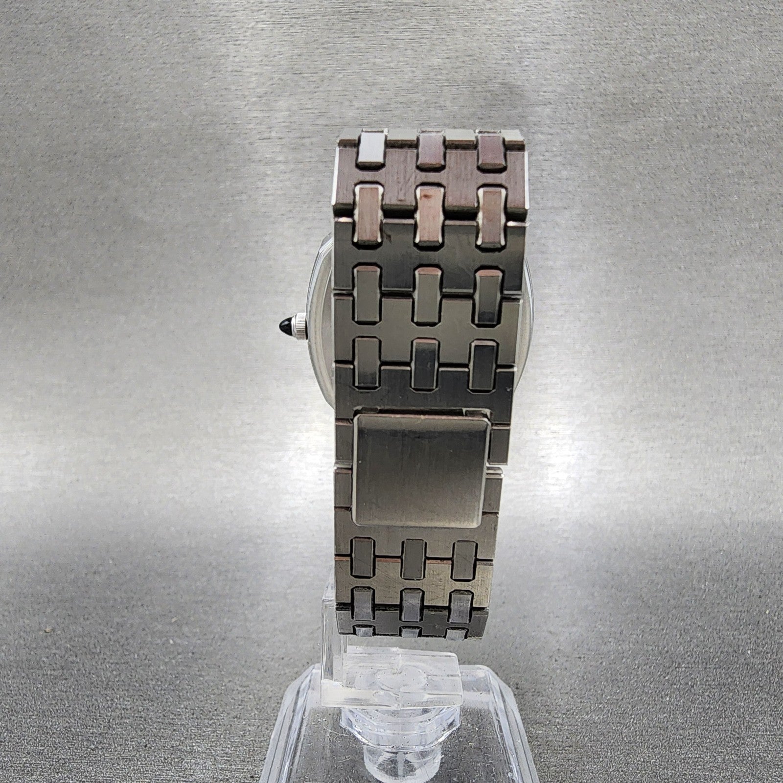 Seiko Watch Men 32mm Silver Dial Silver Tone Date 58555010 New Battery8