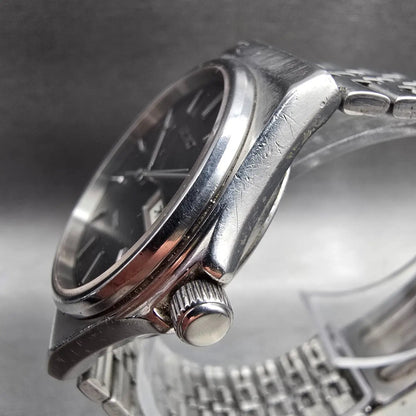 Seiko Spirit Watch Men 34mm Black Dial Silver Tone Daydate 7N48-7A10 New Battery2
