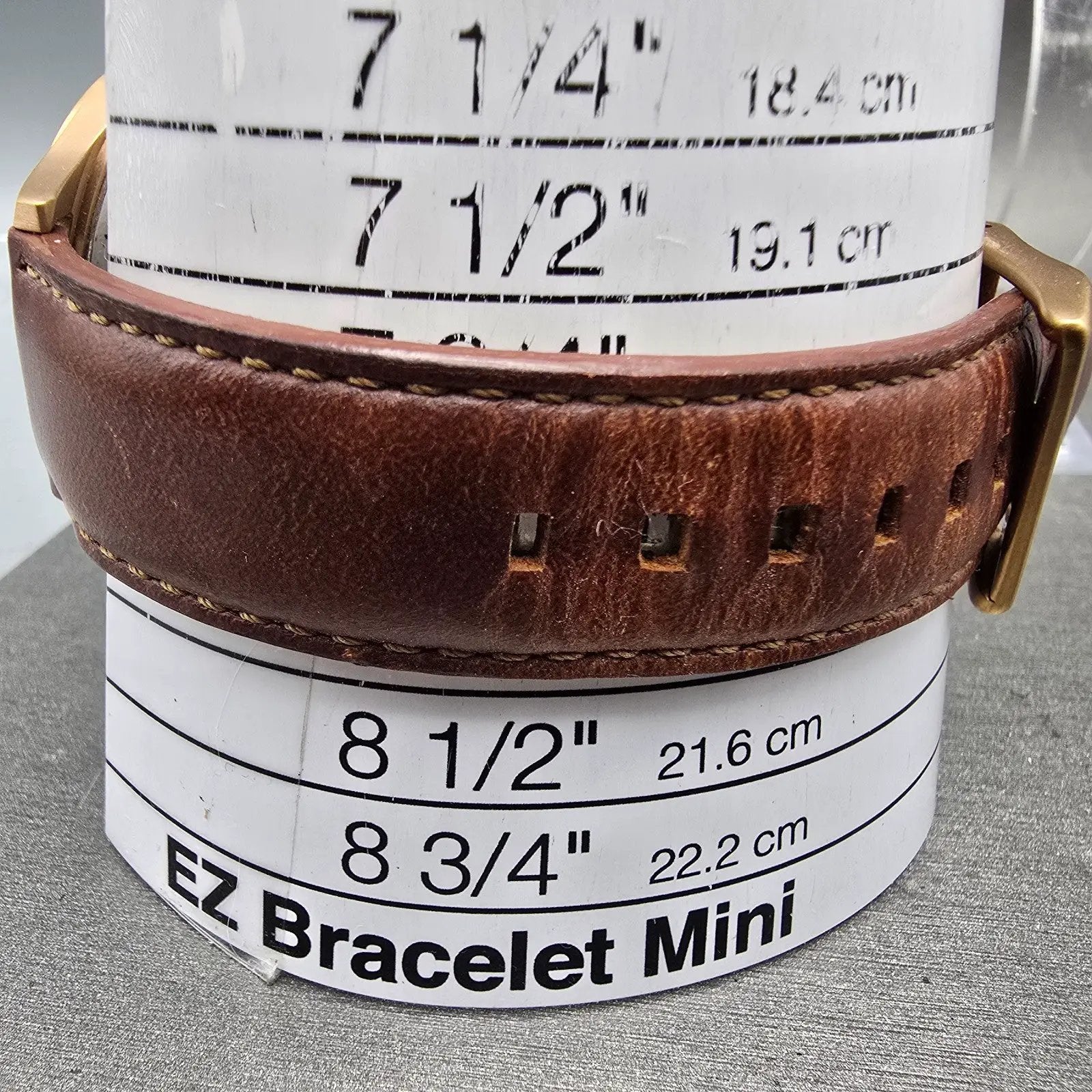 MVMT 40 Series Watch Men 40mm White Dial Rose Gold Tone Round Leather New batt10