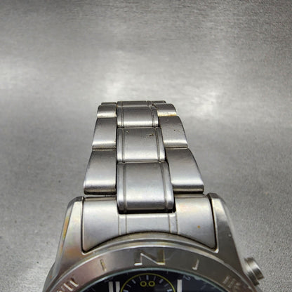 Seiko Chronograph Watch Men 38mm Blue Dial Steel Round 7T920DX0 PARTS5