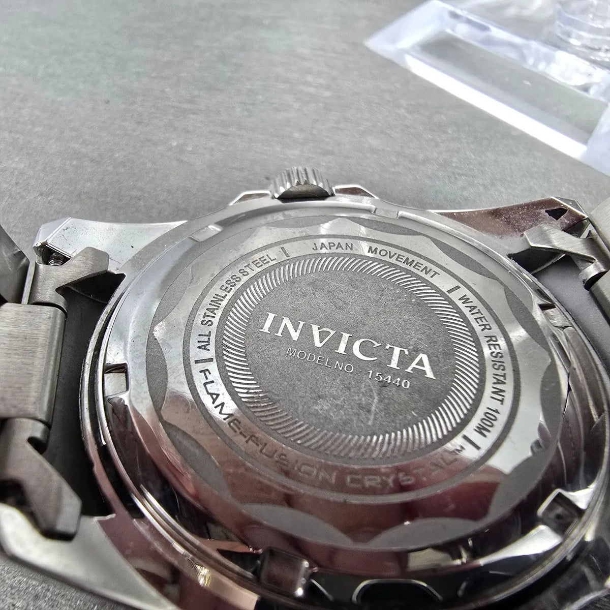 Invicta Pro Diver Watch Men 43mm Red Dial Silver Date Round 15440 New Battery9