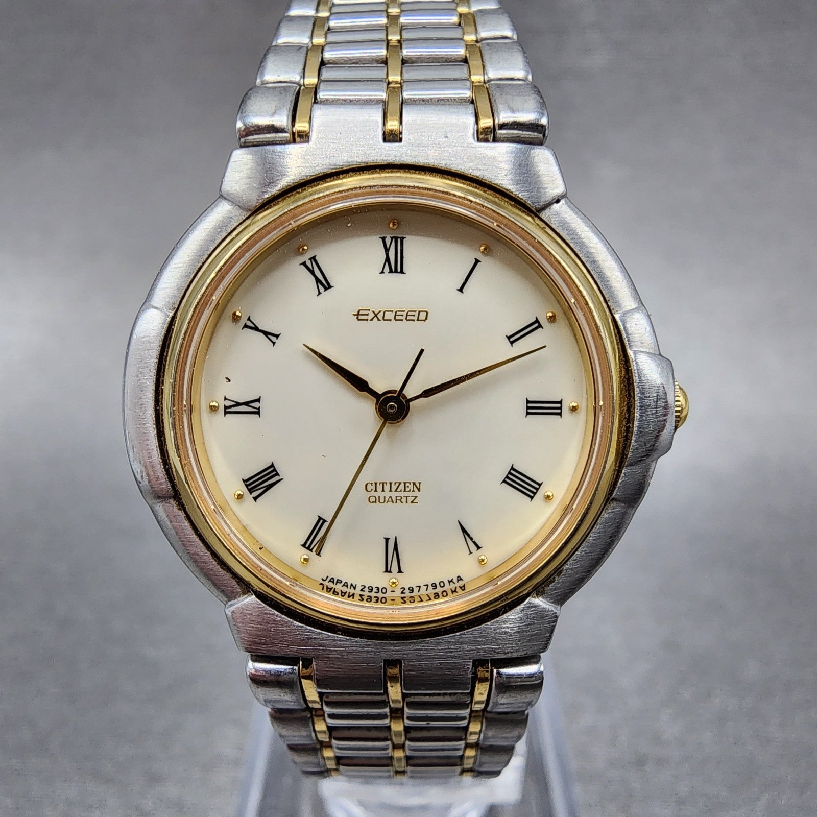Citizen Exceed Watch Women 25mm Cream Dial Two Tone 2930294831 New Battery0