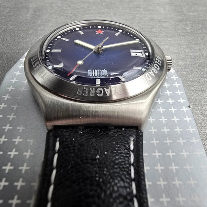 Swatch James Bond From Russia with Love Watch Men 37mm YGS423 New Battery NOS4