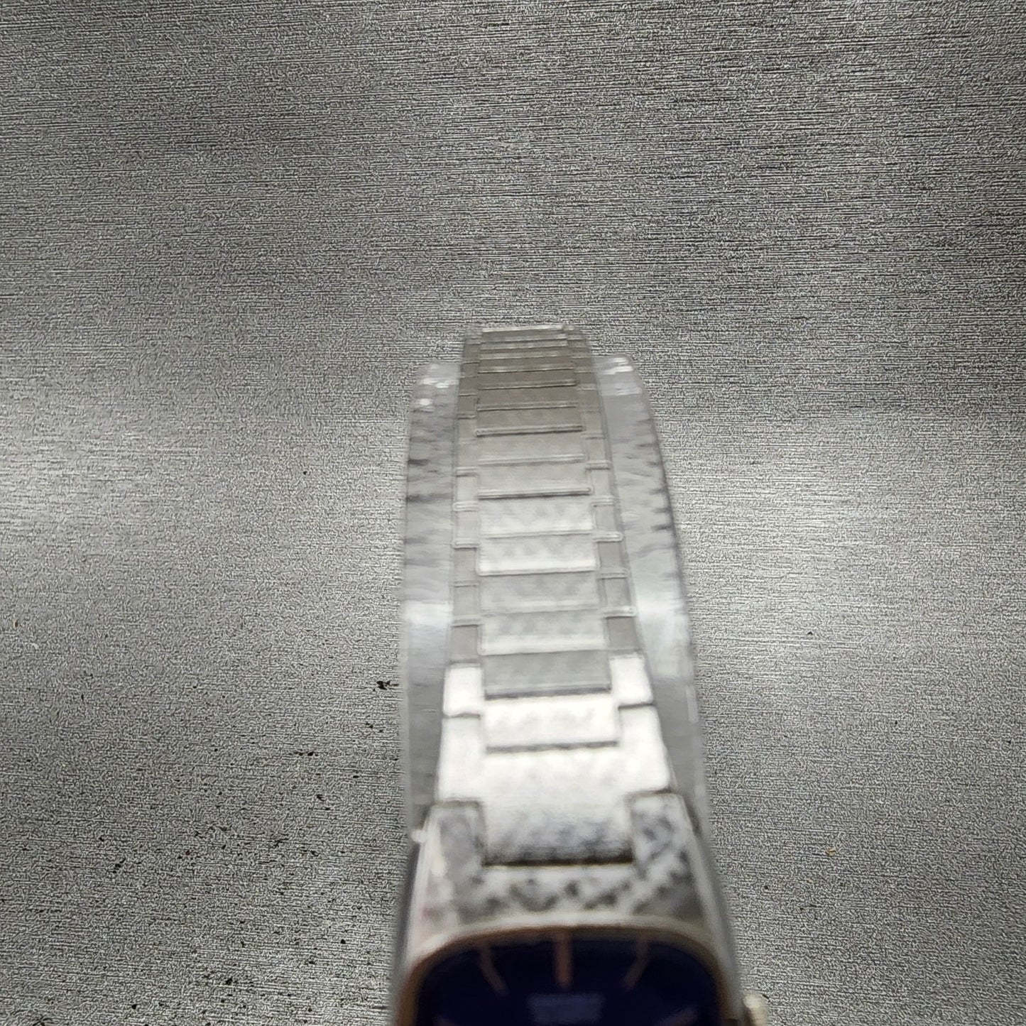 Seiko Watch Women 16mm Blue Dial Silver Tone Rectangle 165009 New Battery4