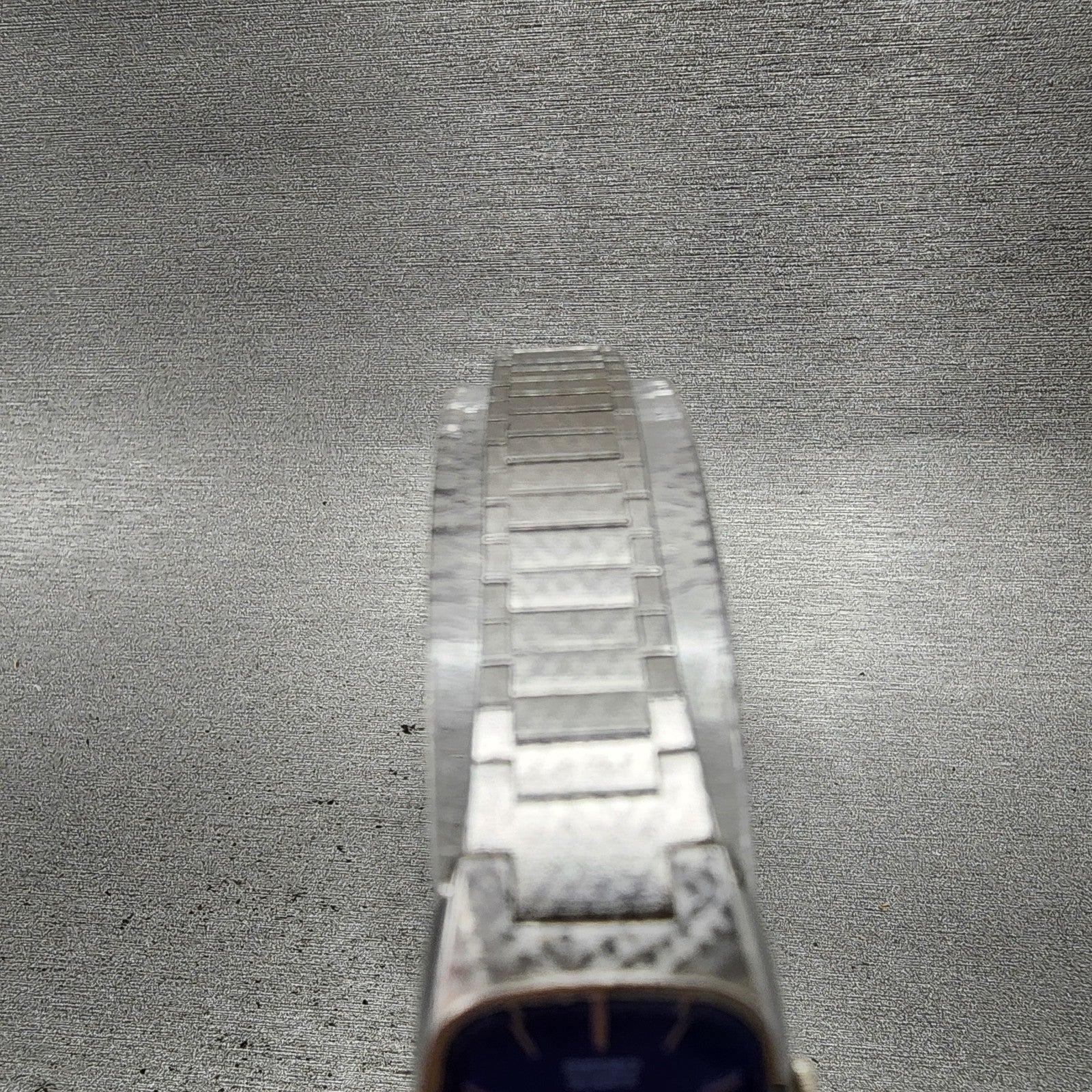 Seiko Watch Women 16mm Blue Dial Silver Tone Rectangle 165009 New Battery4