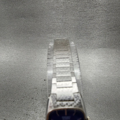 Seiko Watch Women 16mm Blue Dial Silver Tone Rectangle 165009 New Battery4