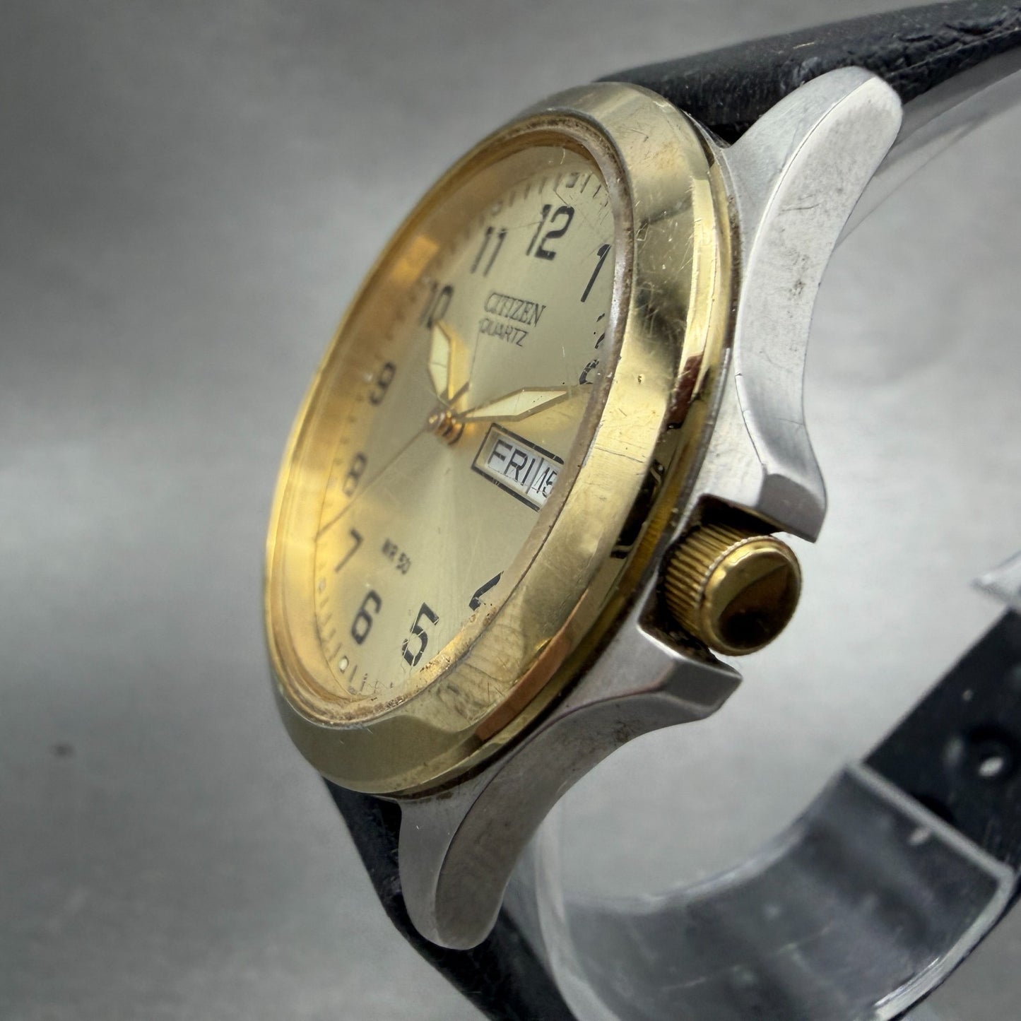 Citizen Watch Men 36mm Champagne Dial Two Tone Daydate 1102-S056039 New Battery2