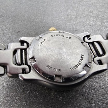 Wittnauer Dive Watch Women 24mm White Dial Two Tone Round SS25970703 New Battery9