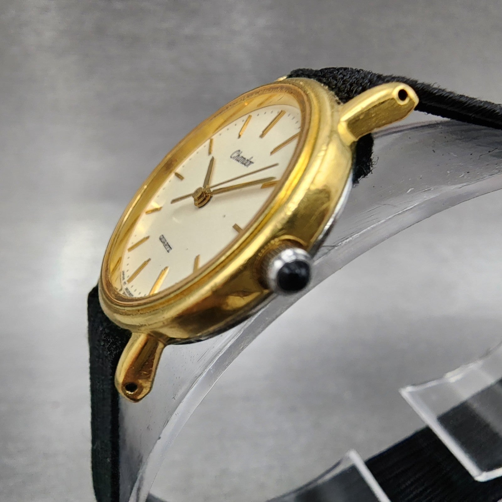 Orient Chandor Watch Women 25mm White Dial Gold Tone Round J6558200 New Battery2