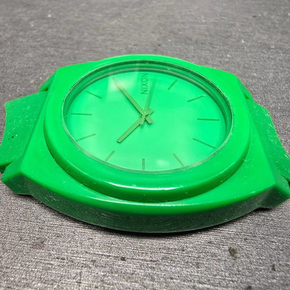 Nixon Time Teller Watch Men 39mm Green Dial Green Tone Round New Battery3