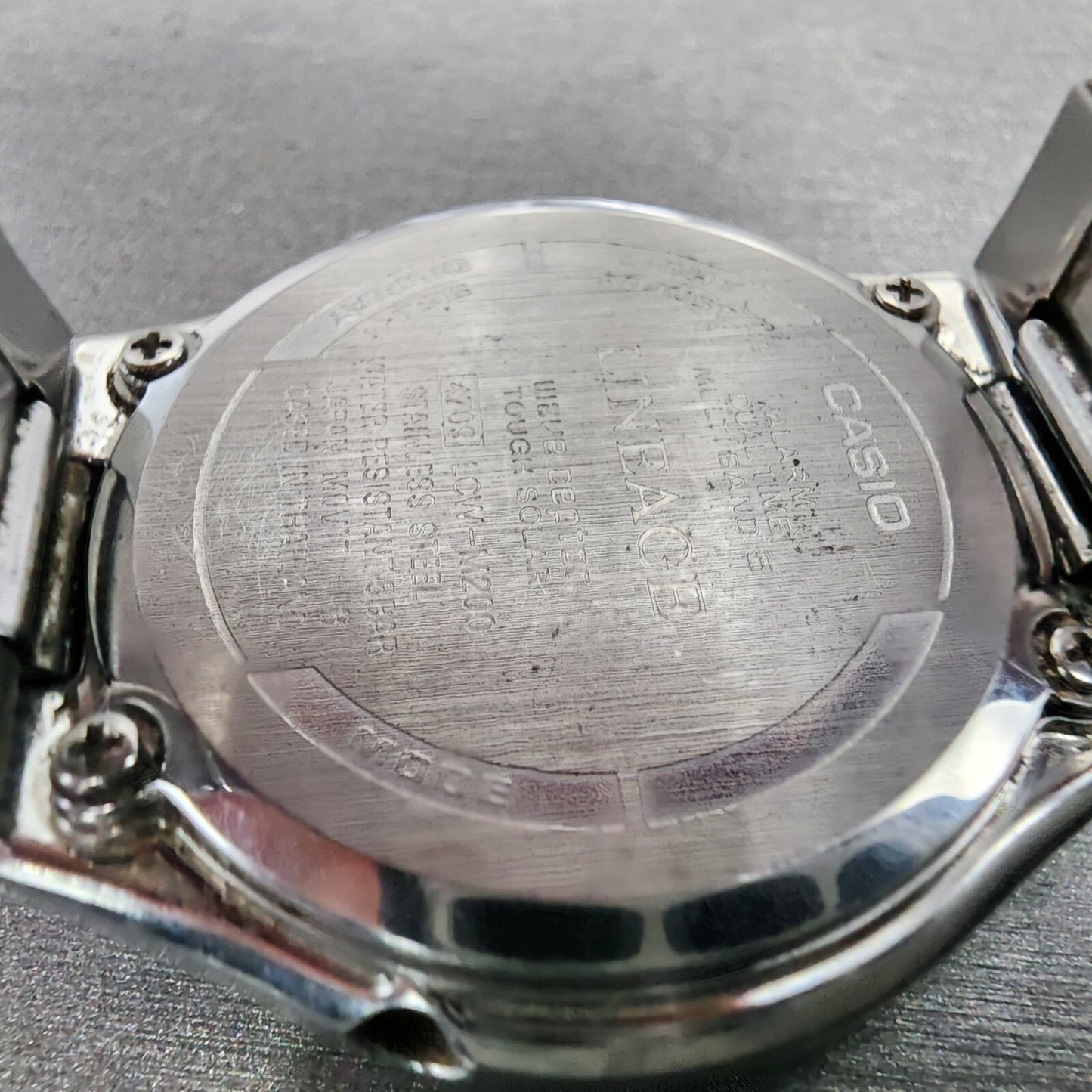 Casio Lineage Watch Men 38mm White Dial Stainless Steel Atomic READ!!!! LCWM2009