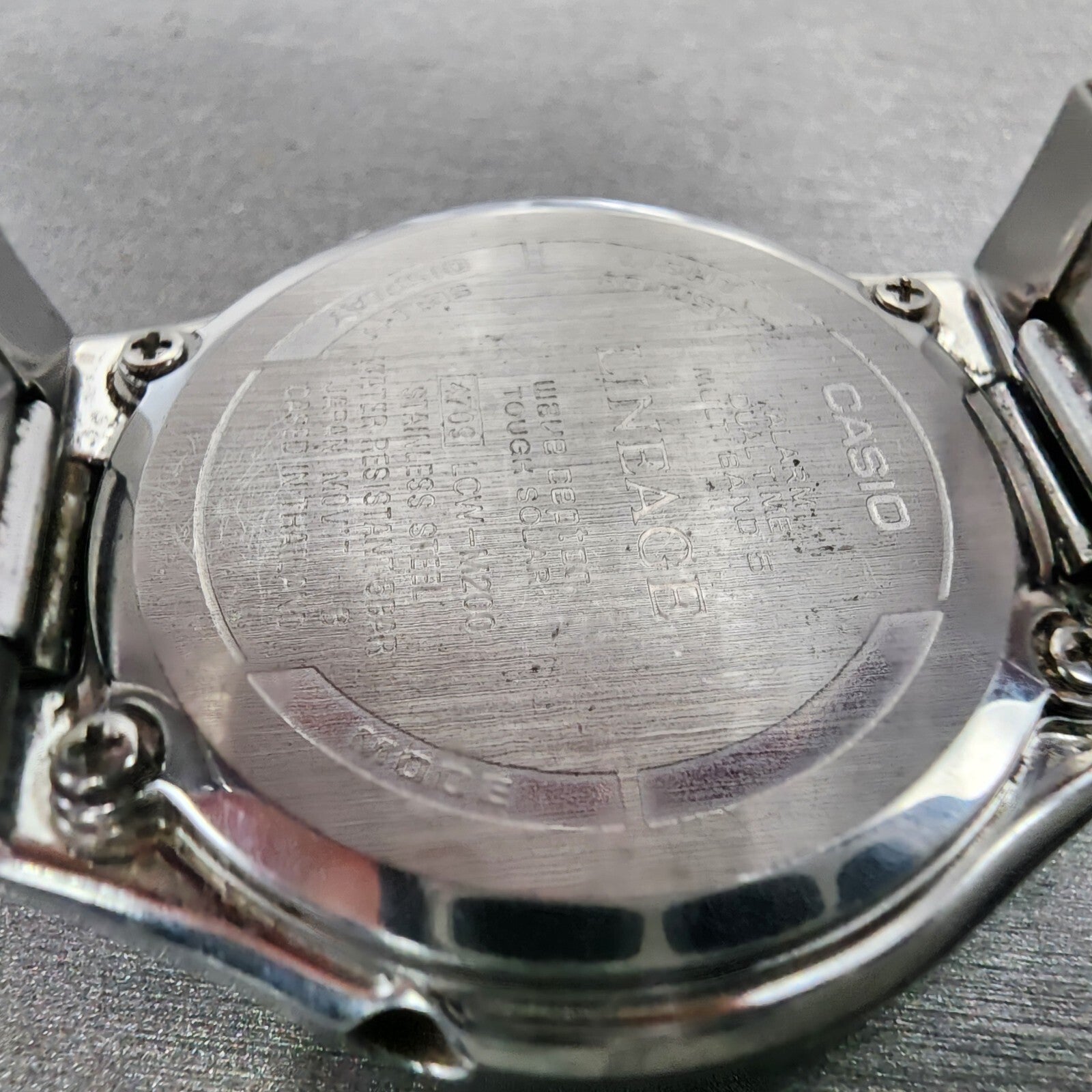 Casio Lineage Watch Men 38mm White Dial Stainless Steel Atomic READ!!!! LCWM2009