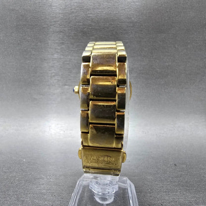 Invicta Watch Women 33mm MOP Dial Gold Tone Round 31105 New Battery Cream7