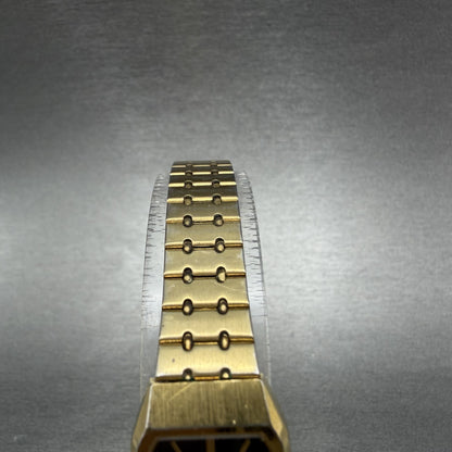 Seiko Tank Watch Women 17mm Black Dial Gold Tone 2Y01-5D20 Rectangle New Battery4