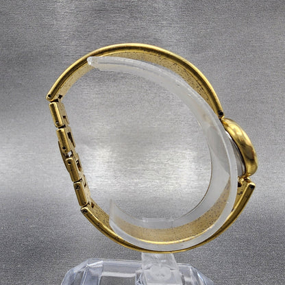 Seiko Watch Women 18mm Gold Dial Gold Tone Round Bangle 1F200E89 New Battery7