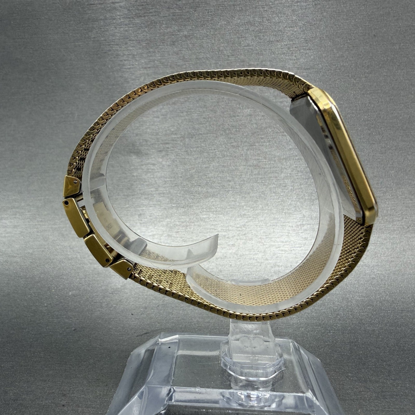 Seiko Lassale Tank Watch Men 30mm Silver Dial Gold Tone 60205929 New Battery8
