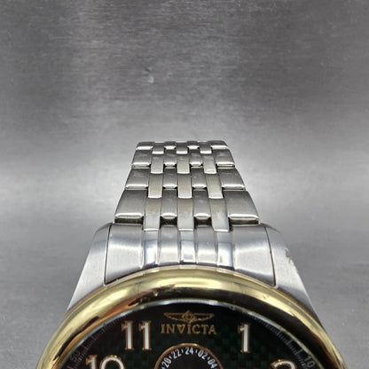 Invicta Watch Men 48mm Green Dial Two Tone Daydate Round 18667 New Battery4