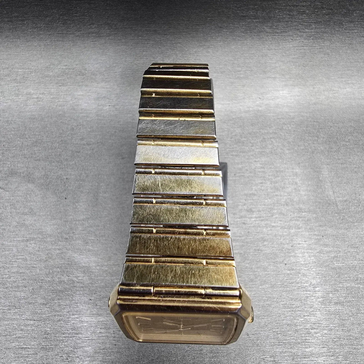 Seiko Watch Men 31mm Gold Dial Gold Tone Chrono Alarm H557-5319 New Battery4